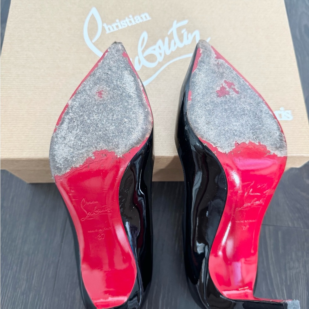 Authentic Christian Louboutin Kate Heels (Black) size 7 85mm - Picture 6 of 6